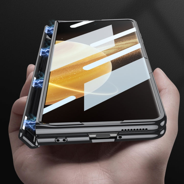 For Honor Magic V3 GKK Integrated Magnetic Fold Hinge AG Phantom Shockproof Phone Case(Silver) - free shipping - PMC Jewellery - Order now!