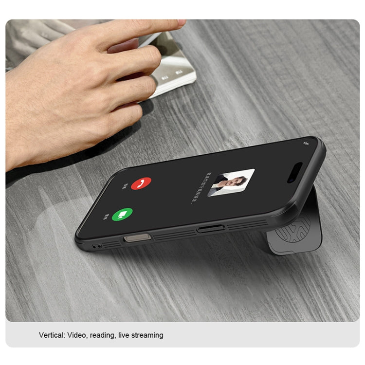 For iPhone 16 Pro NILLKIN CamShield Prop MagSafe Magnetic Translucent PC Phone Case(Black) - free shipping - PMC Jewellery - Order now!