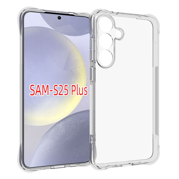 For Samsung Galaxy S25+ 5G Shockproof Non-slip Thickening TPU Phone Case(Transparent) - Galaxy S25+ 5G Cases by PMC Jewellery | Online Shopping South Africa | PMC Jewellery | Buy Now Pay Later Mobicred