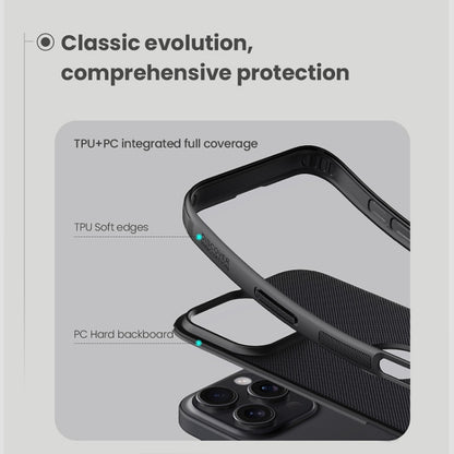 For iPhone 16 Pro Max NILLKIN Frosted Shield Pro PC + TPU Phone Case(Black) - iPhone 16 Pro Max Cases by NILLKIN | Online Shopping South Africa | PMC Jewellery | Buy Now Pay Later Mobicred