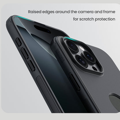 For iPhone 16 Pro NILLKIN Frosted Shield Pro PC + TPU Phone Case(Black) - iPhone 16 Pro Cases by NILLKIN | Online Shopping South Africa | PMC Jewellery | Buy Now Pay Later Mobicred