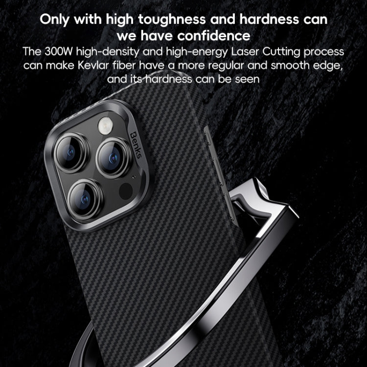 For iPhone 16 Pro Max Benks Classic Kevlar 600D Fiber MagSafe Phone Case(Black) - iPhone 16 Pro Max Cases by Benks | Online Shopping South Africa | PMC Jewellery | Buy Now Pay Later Mobicred