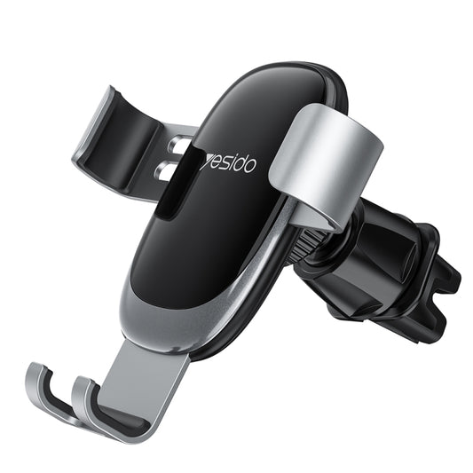 Yesido C122 Car Air Outlet Gravity Clamp Arm Mobile Phone Holder(Black) - Car Holders by Yesido | Online Shopping South Africa | PMC Jewellery | Buy Now Pay Later Mobicred