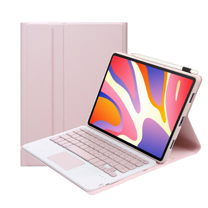 For Huawei MatePad SE 11 2024 AH21-A Ultra-thin Detachable Bluetooth Keyboard Leather Tablet Case with Touchpad(Pink White) - Others Keyboard by PMC Jewellery | Online Shopping South Africa | PMC Jewellery | Buy Now Pay Later Mobicred