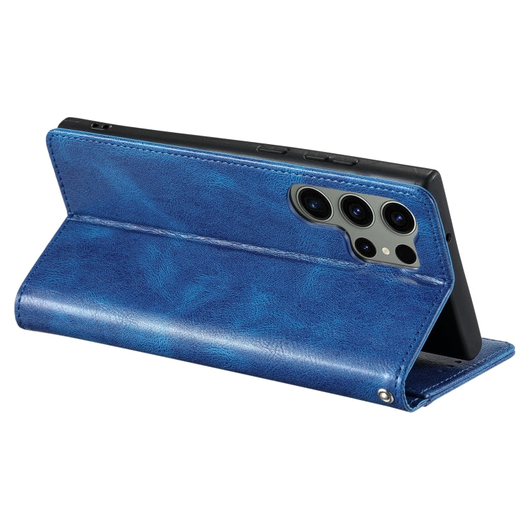 For Samsung Galaxy S25 Ultra 5G Simple 6-Card Wallet Leather Phone Case(Blue) - Galaxy S25 Ultra 5G Cases by PMC TechLife | Online Shopping South Africa | PMC TechLife | Buy Now Pay Later Mobicred