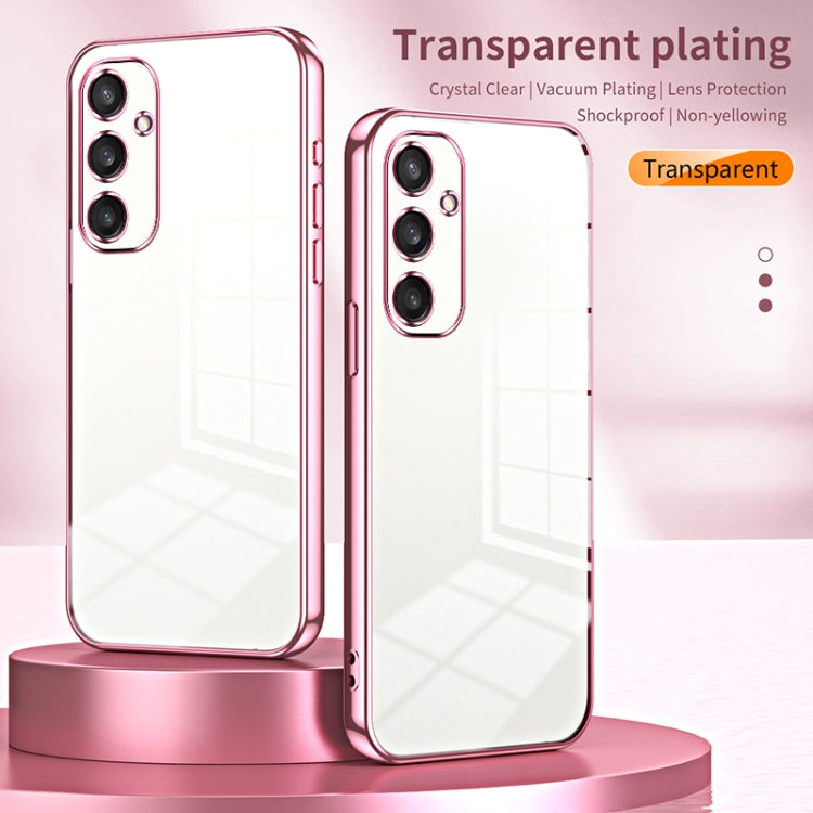 For Samsung Galaxy S25 5G Transparent Plating Fine Hole Phone Case(Transparent) - Galaxy S25 5G Cases by PMC Jewellery | Online Shopping South Africa | PMC Jewellery | Buy Now Pay Later Mobicred