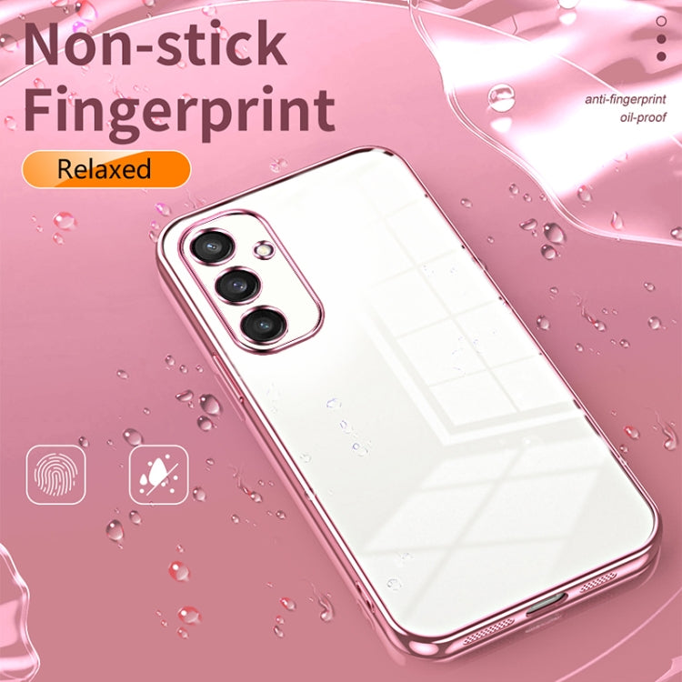 For Samsung Galaxy S25 5G Transparent Plating Fine Hole Phone Case(Transparent) - Galaxy S25 5G Cases by PMC Jewellery | Online Shopping South Africa | PMC Jewellery | Buy Now Pay Later Mobicred