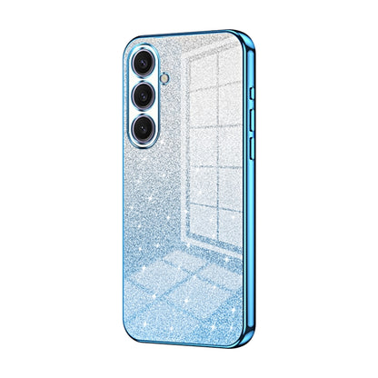 For Samsung Galaxy S25+ 5G Gradient Glitter Powder Electroplated Phone Case(Blue) - Galaxy S25+ 5G Cases by PMC Jewellery | Online Shopping South Africa | PMC Jewellery | Buy Now Pay Later Mobicred