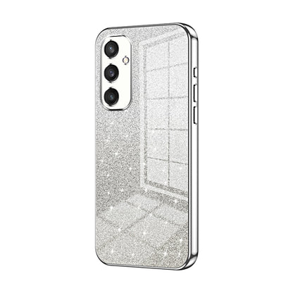 For Samsung Galaxy S25 5G Gradient Glitter Powder Electroplated Phone Case(Silver) - Galaxy S25 5G Cases by PMC Jewellery | Online Shopping South Africa | PMC Jewellery | Buy Now Pay Later Mobicred