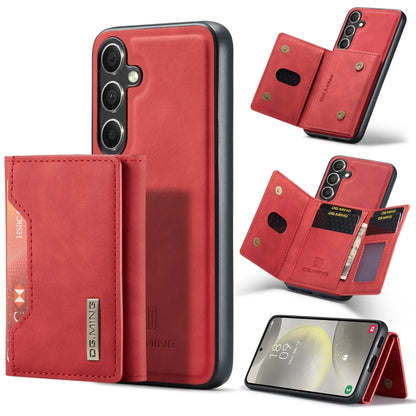 For Samsung Galaxy S24 FE 5G DG.MING M2 Series 3-Fold Multi Card Bag + Magnetic Phone Case(Red) - Galaxy S24 FE 5G Cases by DG.MING | Online Shopping South Africa | PMC Jewellery | Buy Now Pay Later Mobicred