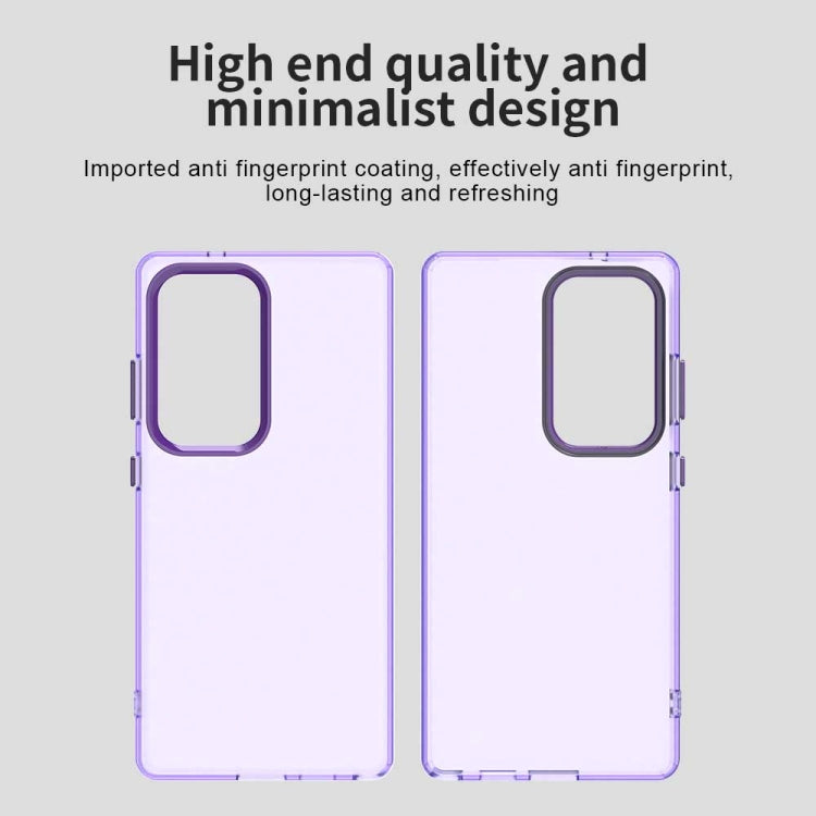 For Samsung Galaxy S25 Ultra 5G Candy PC Hybrid TPU Shockproof Phone Case(Purple) - Galaxy S25 Ultra 5G Cases by PMC Jewellery | Online Shopping South Africa | PMC Jewellery | Buy Now Pay Later Mobicred