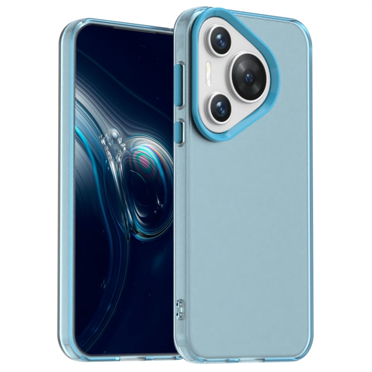 For Huawei Pura 70 Pro+ Candy PC Hybrid TPU Shockproof Phone Case(Blue) - Huawei Cases by PMC Jewellery | Online Shopping South Africa | PMC Jewellery | Buy Now Pay Later Mobicred