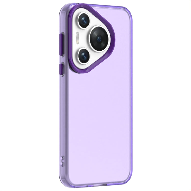 For Huawei Pura 70 Pro+ Candy PC Hybrid TPU Shockproof Phone Case(Purple) - Huawei Cases by PMC Jewellery | Online Shopping South Africa | PMC Jewellery | Buy Now Pay Later Mobicred