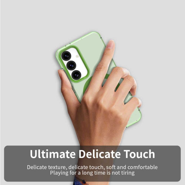 For Samsung Galaxy S25 5G Candy Magsafe PC Hybrid TPU Phone Case(Green) - Galaxy S25 5G Cases by PMC Jewellery | Online Shopping South Africa | PMC Jewellery | Buy Now Pay Later Mobicred