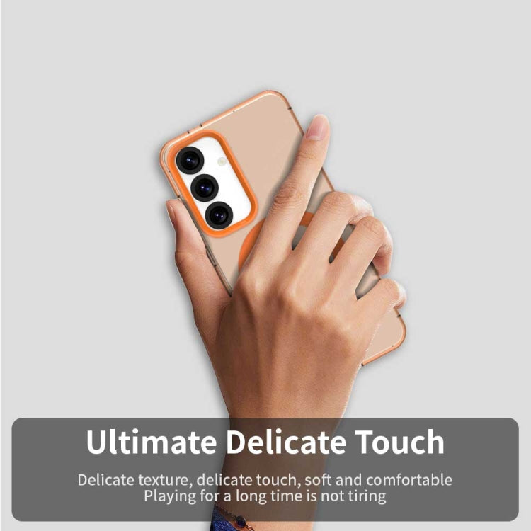 For Samsung Galaxy S25+ 5G Candy Magsafe PC Hybrid TPU Phone Case(Orange) - Galaxy S25+ 5G Cases by PMC Jewellery | Online Shopping South Africa | PMC Jewellery | Buy Now Pay Later Mobicred