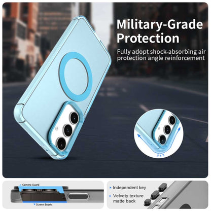 For Samsung Galaxy S25+ 5G Candy Magsafe PC Hybrid TPU Phone Case(Blue) - Galaxy S25+ 5G Cases by PMC Jewellery | Online Shopping South Africa | PMC Jewellery | Buy Now Pay Later Mobicred