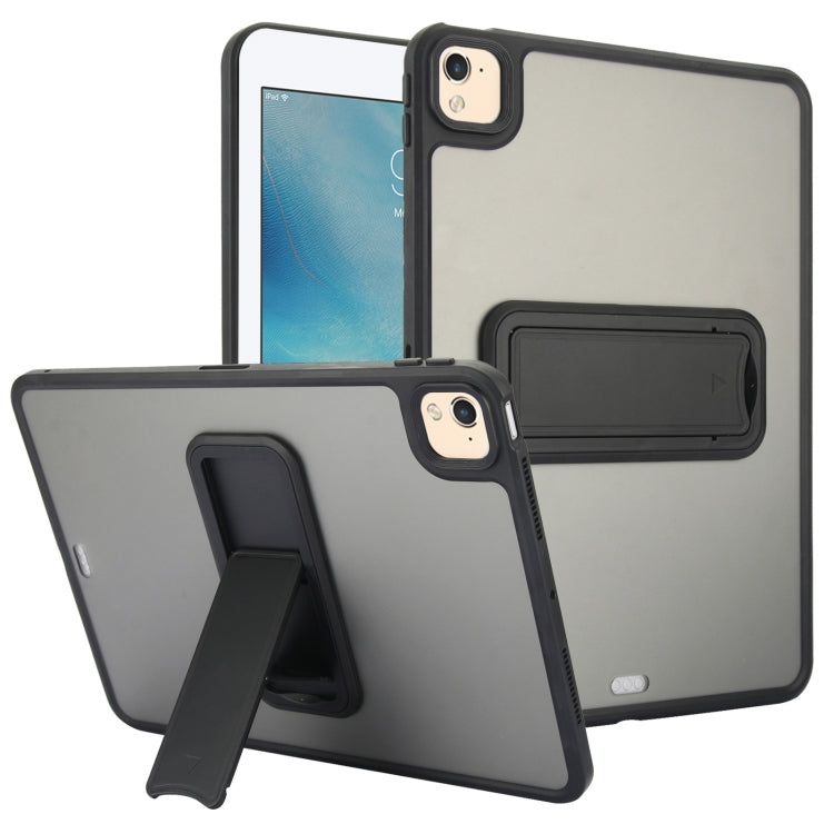 For iPad 4 / 3 / 2 9.7 inch Skin Feel Holder PC Hybrid TPU Tablet Case(Black) - iPad 4 & 3 & 2 Cases by PMC Jewellery | Online Shopping South Africa | PMC Jewellery | Buy Now Pay Later Mobicred