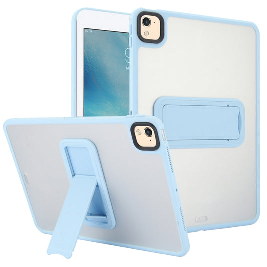 For iPad 4 / 3 / 2 9.7 inch Skin Feel Holder PC Hybrid TPU Tablet Case(Light Blue) - iPad 4 & 3 & 2 Cases by PMC Jewellery | Online Shopping South Africa | PMC Jewellery | Buy Now Pay Later Mobicred