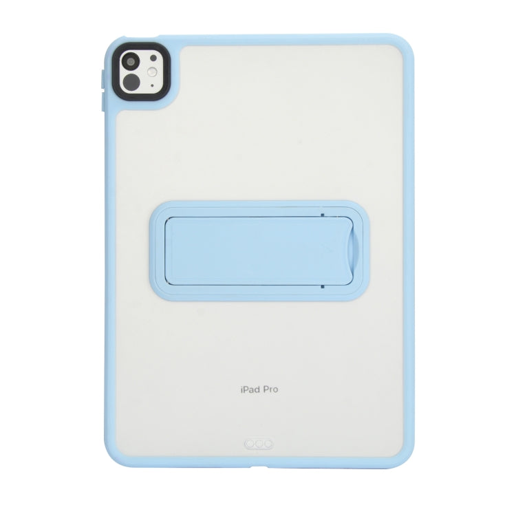 For iPad 9.7 inch 2018 / 2017 Skin Feel Holder PC Hybrid TPU Tablet Case(Light Blue) - iPad 9.7 (2018) & (2017) Cases by PMC Jewellery | Online Shopping South Africa | PMC Jewellery | Buy Now Pay Later Mobicred