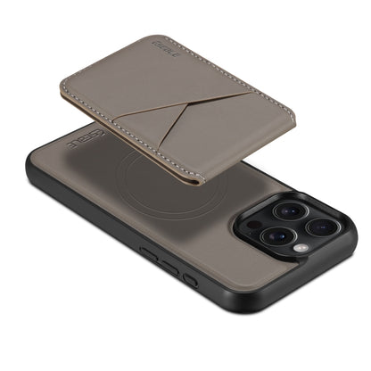 For iPhone 16 ESEBLE E3 Plain Texture Card Slots MagSafe RFID Leather Case(Grey) - iPhone 16 Cases by ESEBLE | Online Shopping South Africa | PMC Jewellery | Buy Now Pay Later Mobicred