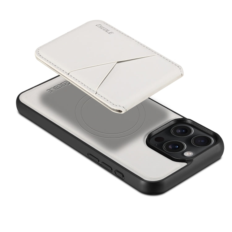 For iPhone 16 Plus ESEBLE E3 Plain Texture Card Slots MagSafe RFID Leather Case(Ivory) - iPhone 16 Plus Cases by ESEBLE | Online Shopping South Africa | PMC Jewellery | Buy Now Pay Later Mobicred