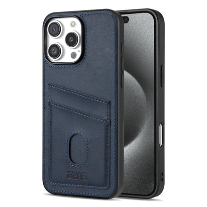 For iPhone 16 Pro Max AZNS K1 Series Card Slot Business Phone Case(Blue) - iPhone 16 Pro Max Cases by AZNS | Online Shopping South Africa | PMC Jewellery | Buy Now Pay Later Mobicred