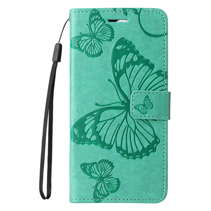 For Samsung Galaxy S25 Ultra 5G 3D Butterfly Embossed Pattern Flip Leather Phone Case(Green) - Galaxy S25 Ultra 5G Cases by PMC Jewellery | Online Shopping South Africa | PMC Jewellery | Buy Now Pay Later Mobicred