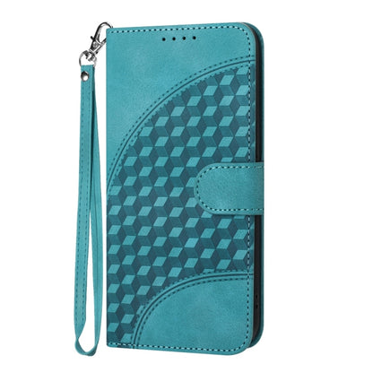 For Samsung Galaxy S25 Ultra 5G YX0060 Elephant Head Embossed Phone Leather Case with Lanyard(Light Blue) - Galaxy S25 Ultra 5G Cases by PMC Jewellery | Online Shopping South Africa | PMC Jewellery | Buy Now Pay Later Mobicred