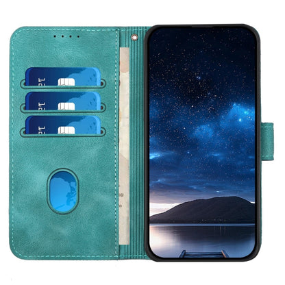 For Samsung Galaxy S25 5G YX0080 Grid Butterfly Embossed Pattern Flip Leather Phone Case with Lanyard(Light Blue) - Galaxy S25 5G Cases by PMC Jewellery | Online Shopping South Africa | PMC Jewellery | Buy Now Pay Later Mobicred