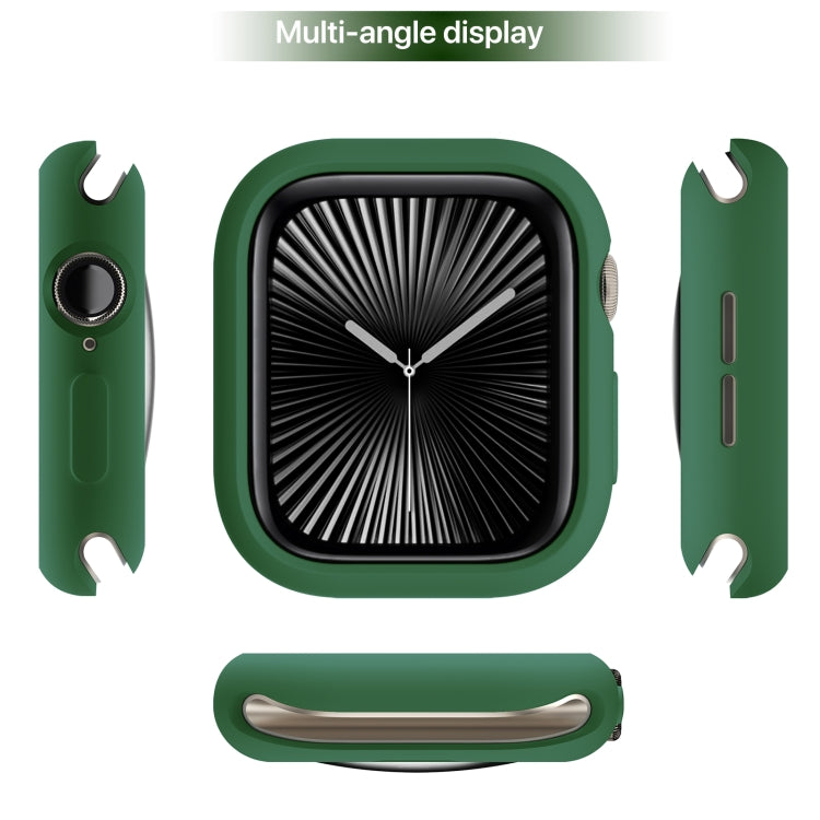 For Apple Watch Series 10 46mm Candy TPU Half Coverage Watch Case(Original Green) - Watch Cases by PMC TechLife | Online Shopping South Africa | PMC TechLife | Buy Now Pay Later Mobicred
