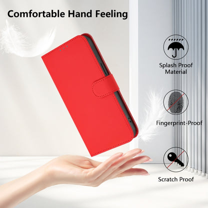 For Ulefone Note 18 Ultra Skin Feel Solid Color Leather Phone Case with Lanyard(Red) - Ulefone Cases by PMC Jewellery | Online Shopping South Africa | PMC Jewellery | Buy Now Pay Later Mobicred