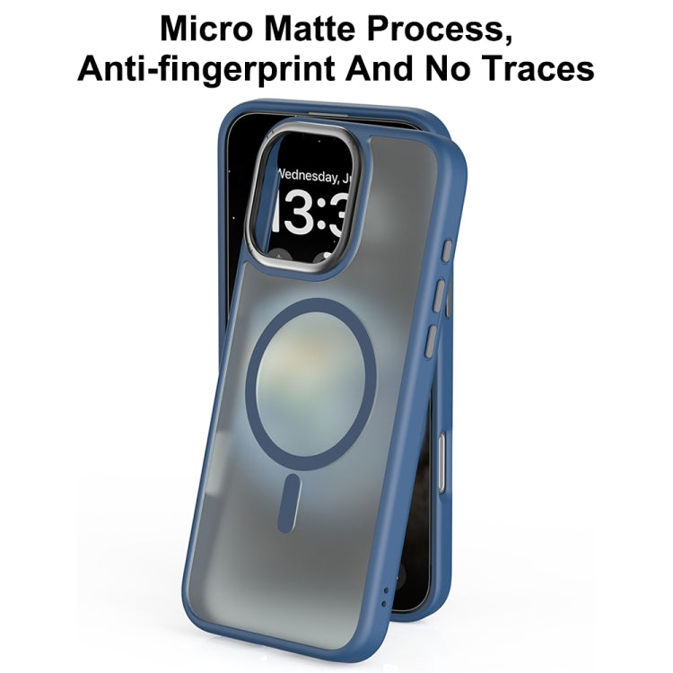 For iPhone 16 Mutural Skin Feel Series Frosted MagSafe Magnetic Phone Case(Black) - iPhone 16 Cases by Mutural | Online Shopping South Africa | PMC Jewellery | Buy Now Pay Later Mobicred