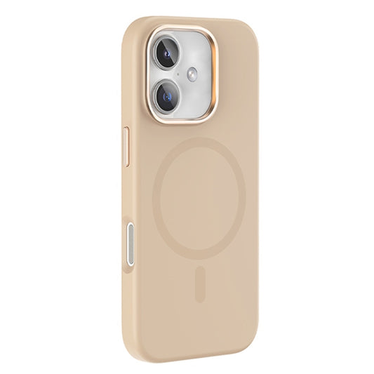 For iPhone 16 Mutural Karen Series Liquid Silicone MagSafe Magnetic Phone Case(Desert Gold) - iPhone 16 Cases by Mutural | Online Shopping South Africa | PMC Jewellery | Buy Now Pay Later Mobicred