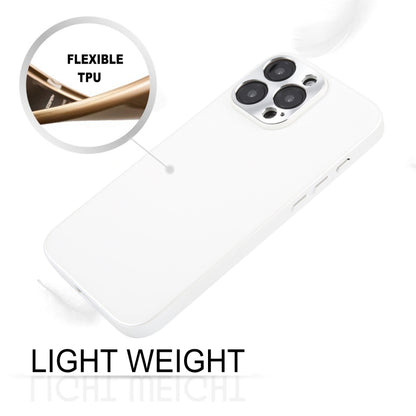 For iPhone 16 Pro Max GEBEI Plain Leather TPU Hybrid PU Phone Case(White) - iPhone 16 Pro Max Cases by GEBEI | Online Shopping South Africa | PMC Jewellery | Buy Now Pay Later Mobicred