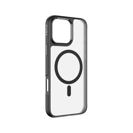 For iPhone 16 Pro TOTU PC-7 Gold Shield Series Skin Feel MagSafe Magnetic Phone Case(Black) - iPhone 16 Pro Cases by TOTUDESIGN | Online Shopping South Africa | PMC Jewellery | Buy Now Pay Later Mobicred