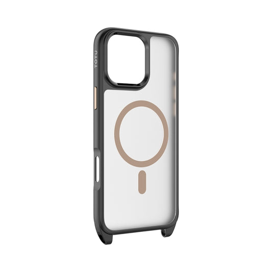 For iPhone 16 Pro Max TOTU PC-26 Skin Feel MagSafe Magnetic Lanyard Hole Phone Case(Gold) - iPhone 16 Pro Max Cases by TOTUDESIGN | Online Shopping South Africa | PMC Jewellery | Buy Now Pay Later Mobicred