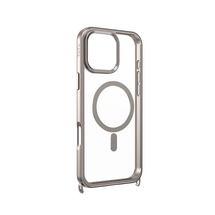 For iPhone 16 Pro Max TOTU PC-27 MagSafe Magnetic Hidden Metal Buckle Phone Case(Titanium) - iPhone 16 Pro Max Cases by TOTUDESIGN | Online Shopping South Africa | PMC Jewellery | Buy Now Pay Later Mobicred