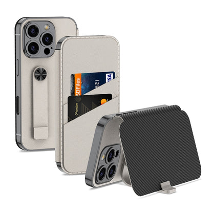 For iPhone 16 Pro GKK Plating Phantom Flip Leather MagSafe Phone Case(Titanium Gray) - iPhone 16 Pro Cases by GKK | Online Shopping South Africa | PMC Jewellery | Buy Now Pay Later Mobicred