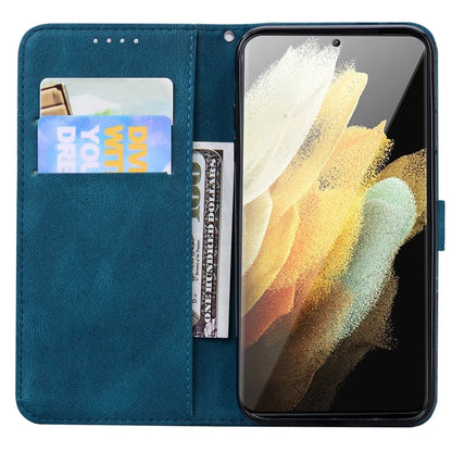 For Samsung Galaxy S25 Ultra 5G Retro Skin Feel Butterflies Embossing Horizontal Flip Leather Phone Case(Blue) - Galaxy S25 Ultra 5G Cases by PMC Jewellery | Online Shopping South Africa | PMC Jewellery | Buy Now Pay Later Mobicred