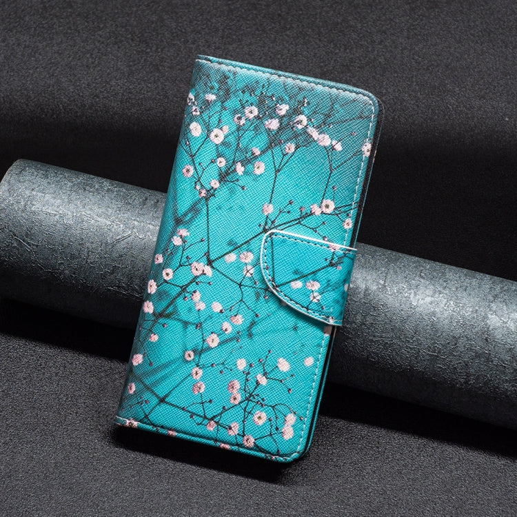 For Samsung Galaxy S25 5G Colored Drawing Pattern Leather Phone Case(Plum Blossom) - free shipping - PMC Jewellery - Order now!