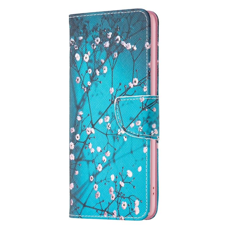For Samsung Galaxy S25 5G Colored Drawing Pattern Leather Phone Case(Plum Blossom) - free shipping - PMC Jewellery - Order now!