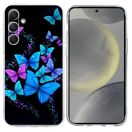 For Samsung Galaxy S25+ 5G Colorful Painting Pattern TPU Phone Case(Color Butterflies) - Galaxy S25+ 5G Cases by PMC Jewellery | Online Shopping South Africa | PMC Jewellery | Buy Now Pay Later Mobicred