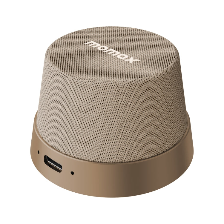 Momax 1-Vibe Go Magnetic Wireless Speaker(Gold) - Mini Speaker by MOMAX | Online Shopping South Africa | PMC Jewellery | Buy Now Pay Later Mobicred