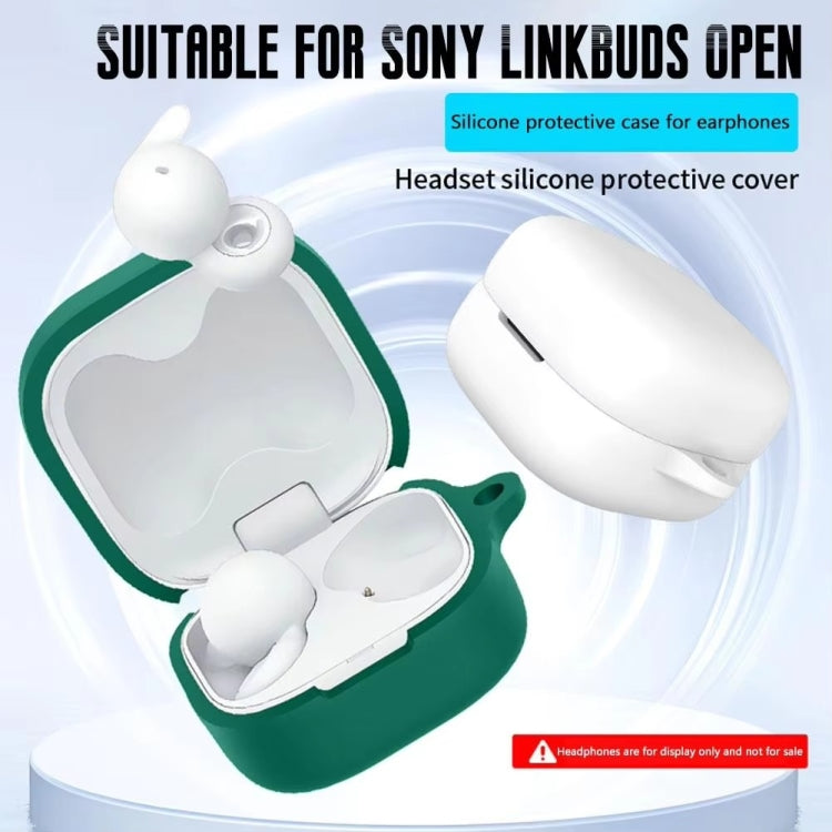 For Sony linkBuds Open Headset Silicone Protective Case(White) - Other Earphone Case by PMC Jewellery | Online Shopping South Africa | PMC Jewellery | Buy Now Pay Later Mobicred