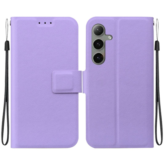 For Samsung Galaxy S25+ 5G Ultra-thin Voltage Magnetic Buckle Leather Phone Case(Purple) - Galaxy S25+ 5G Cases by PMC Jewellery | Online Shopping South Africa | PMC Jewellery | Buy Now Pay Later Mobicred