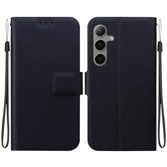 For Samsung Galaxy S25+ 5G Ultra-thin Voltage Magnetic Buckle Leather Phone Case(Black) - Galaxy S25+ 5G Cases by PMC Jewellery | Online Shopping South Africa | PMC Jewellery | Buy Now Pay Later Mobicred