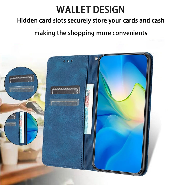 For Samsung Galaxy S25 Ultra 5G Retro Elephant Embossed Leather Phone Case(Blue) - Galaxy S25 Ultra 5G Cases by PMC Jewellery | Online Shopping South Africa | PMC Jewellery | Buy Now Pay Later Mobicred