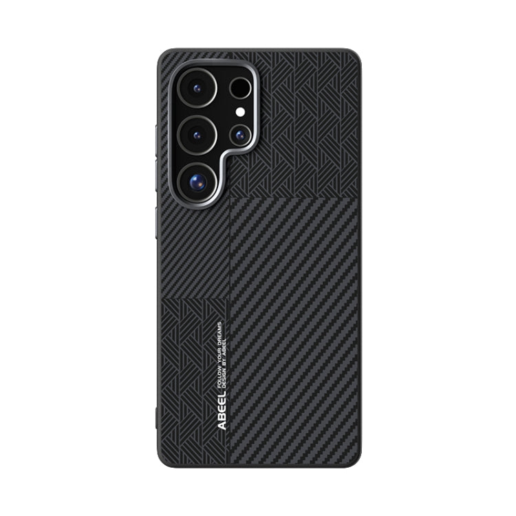 For Samsung Galaxy S25 Ultra 5G ABEEL 6D Micro Relief MagSafe Magnetic Phone Case(Carbon Fiber Black) - Galaxy S25 Ultra 5G Cases by PMC Jewellery | Online Shopping South Africa | PMC Jewellery | Buy Now Pay Later Mobicred