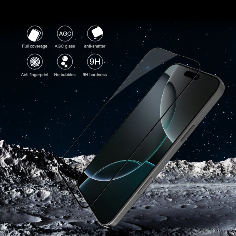 For iPhone 16 Pro NILLKIN 3D CP+MAX Anti-Explosion Full Coverage Tempered Glass Film - free shipping - PMC Jewellery - Order now!