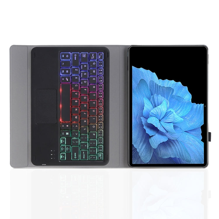 For vivo Pad 11 inch AV11-AS TPU Ultra-thin Detachable Backlight Bluetooth Keyboard Leather Case with Touchpad(Black) - Others Keyboard by PMC Jewellery | Online Shopping South Africa | PMC Jewellery | Buy Now Pay Later Mobicred